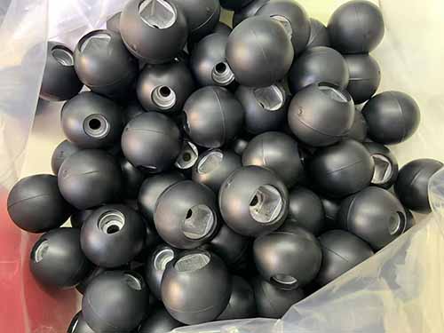 rubber wrapping zinc casting part