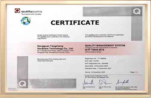 IATF 16949 normalizes product's design & process